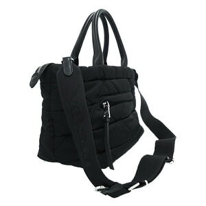 Prada quilted Bag triangle black Padded ReNylon bag Tote logo